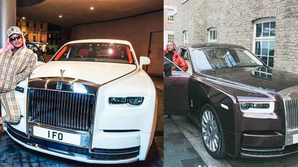 Dj Cuppy Rolls-Royce phantom