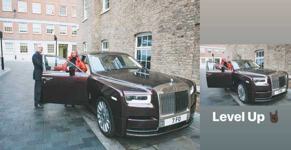 DJ Cuppy Rolls-Royce Phantom