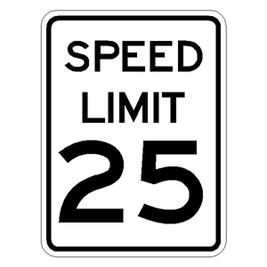 The Speed Limit Sign