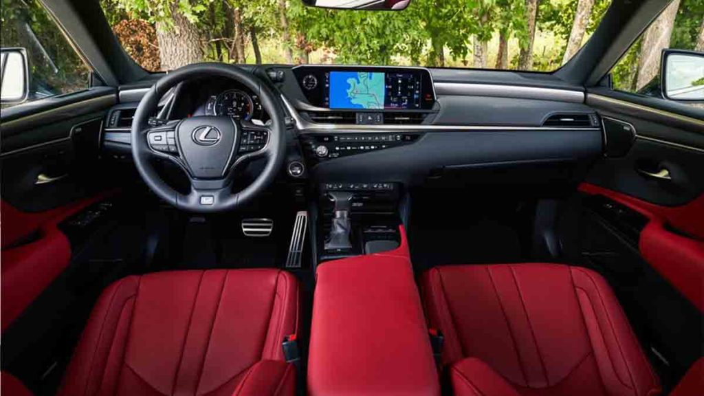 The 2021 Lexus ES interior