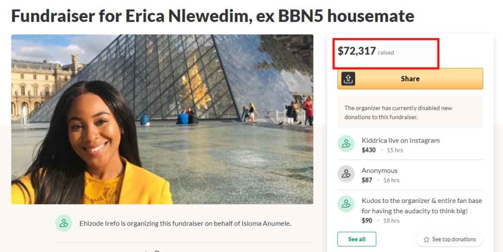 erica gofundme