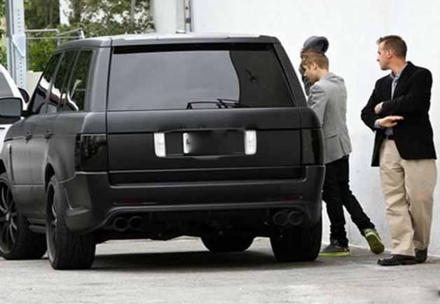 Justin Bieber Range Rover