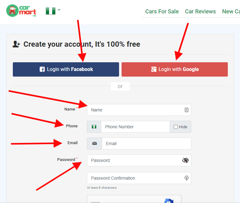 How to Register On Carmart Website