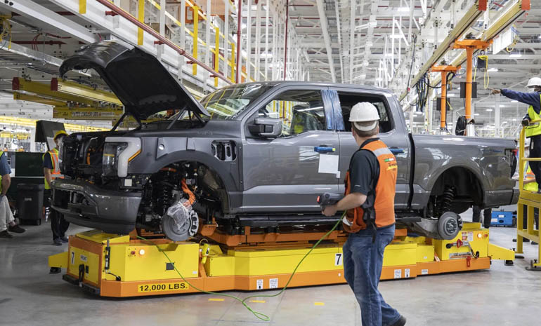 Pre-production for 2022 Ford F-150 Lightning Electric Truck