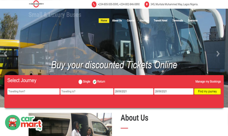 How To Book A Ticket Online on Cross Country Transport