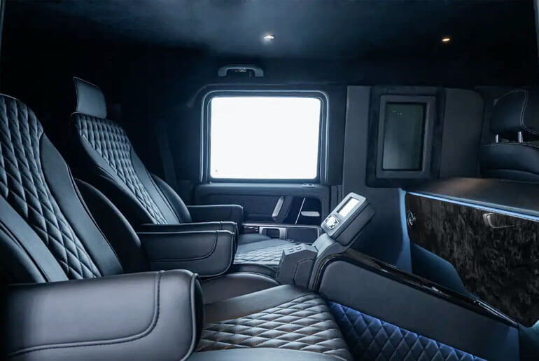 inside bulletproof Mercedes-AMG G63
