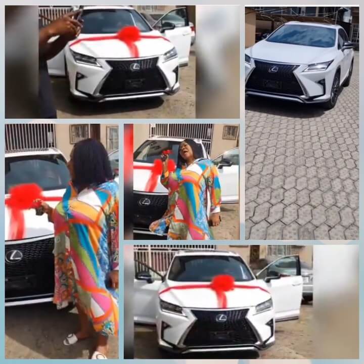 Yemi Alade gift Mum with New car on her birthday