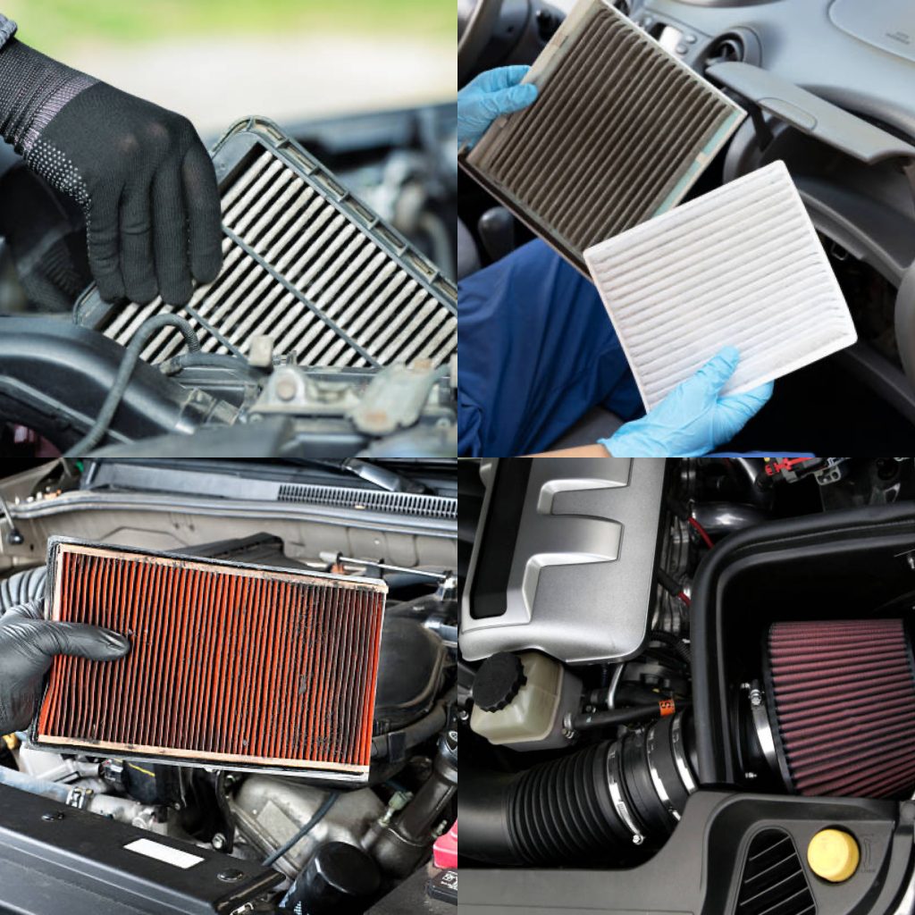 Photos of a car air filter