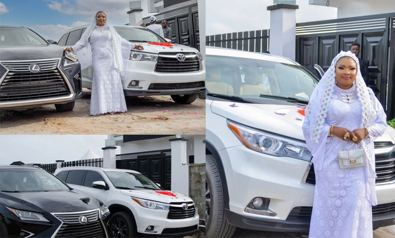 Acquire more luxurious houses and vehicles to pamper herself extravagantly as Actress Laide Bakare Shows Off Two New Cars & House To Encourage Women 