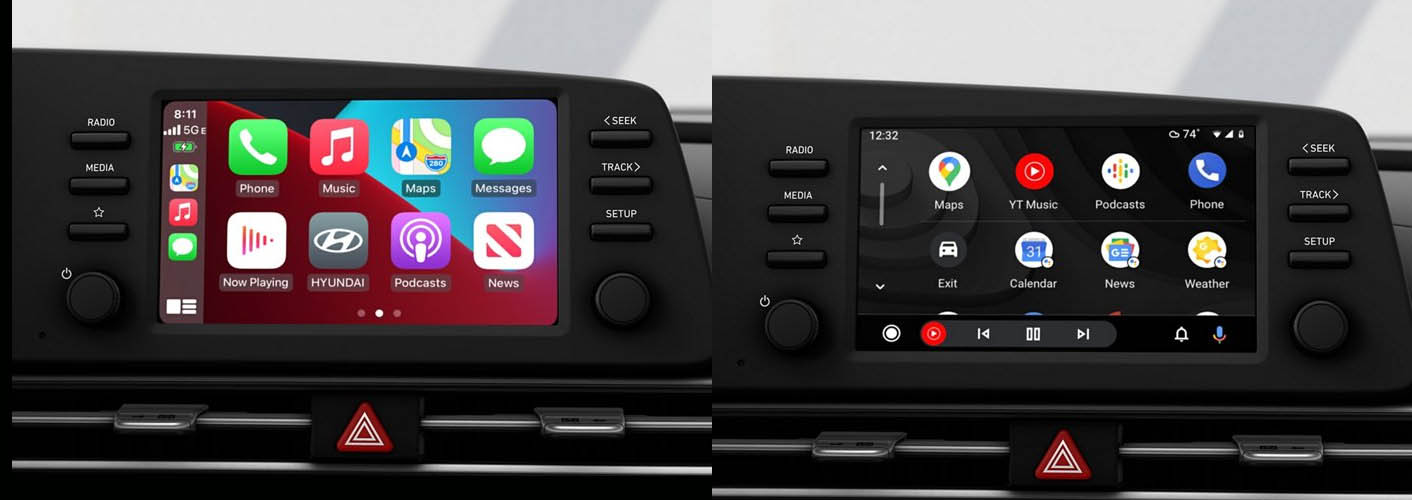 2023 ELANTRA Apple CarPlay and Android Auto