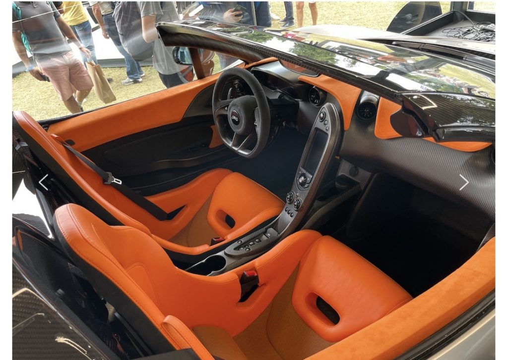 McLaren P1 Race Car Refurbished interior