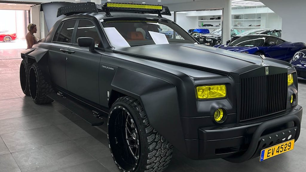 Check out this Rolls-Royce Phantom Turned Into A Six-wheeled Off-roading Beast