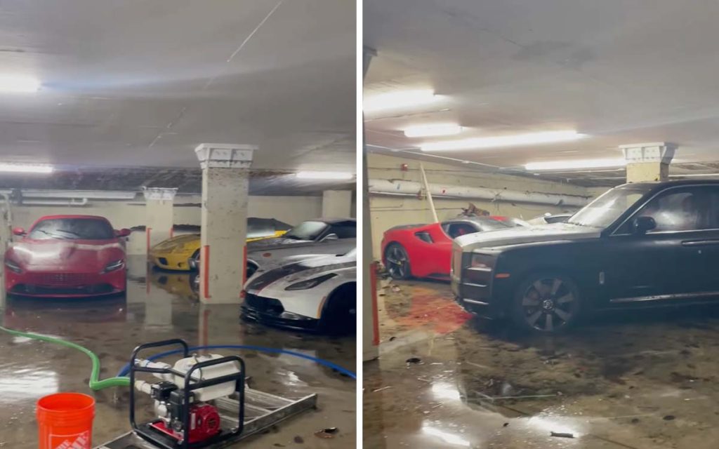 $3 Million supercars destroyed by flood