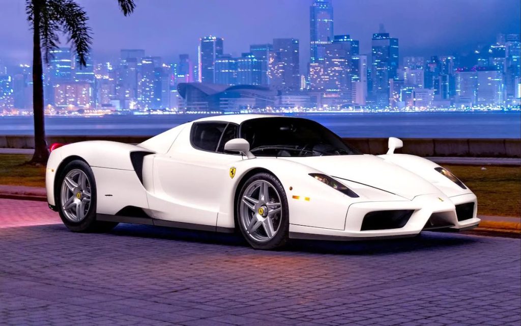 White Ferrari Enzo