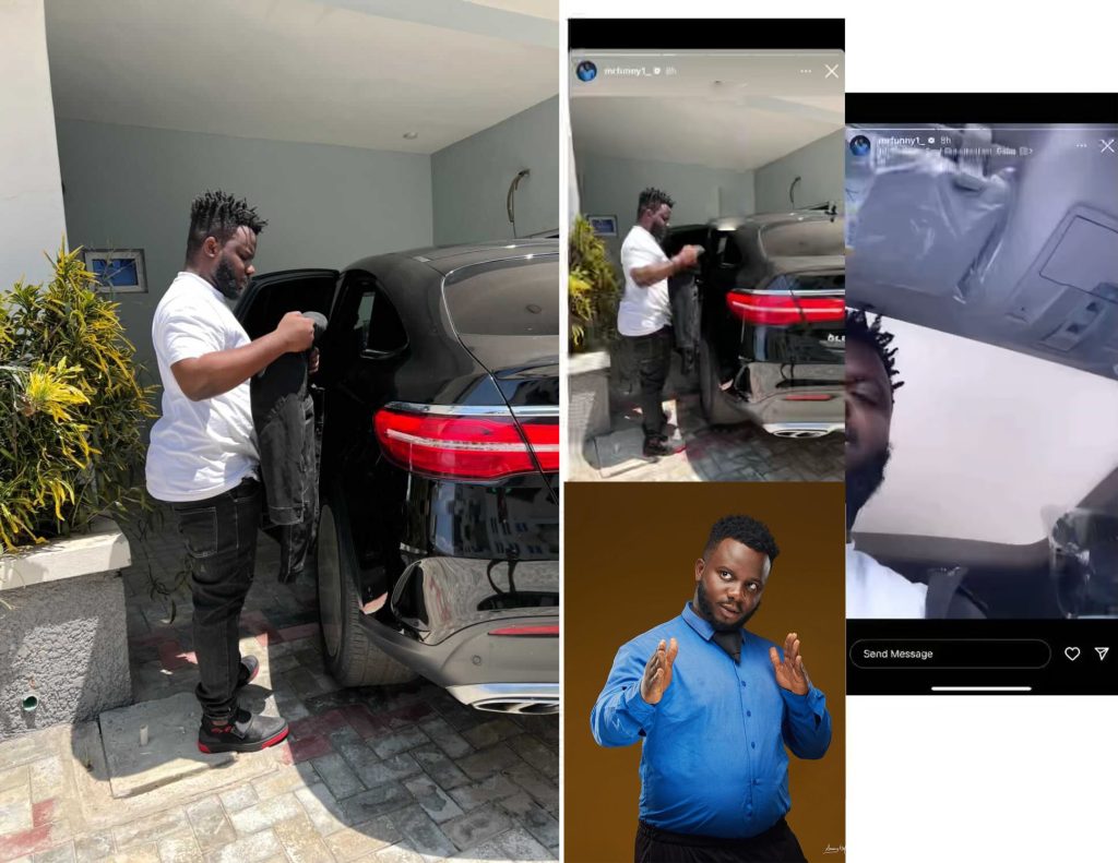 As Mr Funny Sabinus splashes over N40Million to gift himself a Mercedes Benz GLE SUV