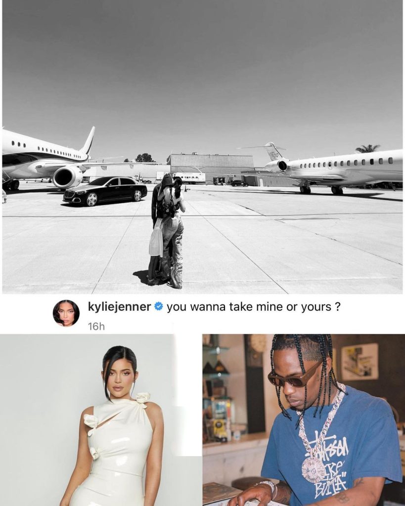 Kylie Jenner & Travis Scott Can't Decide Whose Private Jet They Should Take
