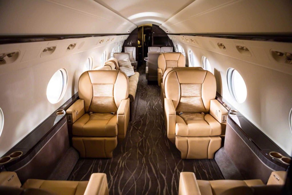 inside G450 Gulfstream Jet