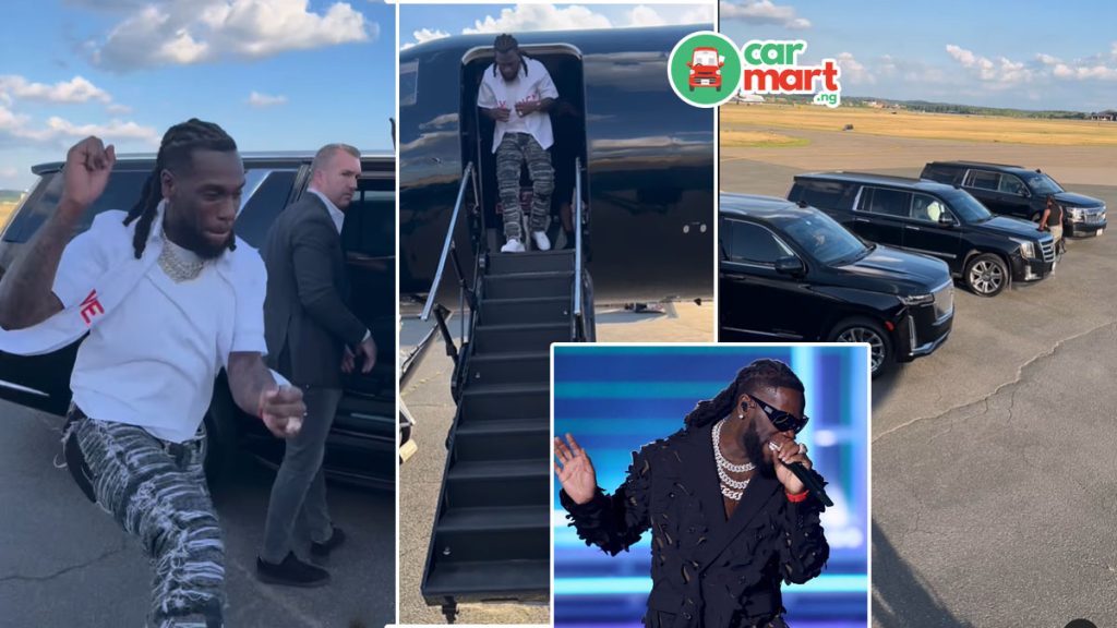 Burna Boy charges ₦300m per show, with the provision of a 13-seater private jet, 8 cars, a Sprinter bus and van to pick him up