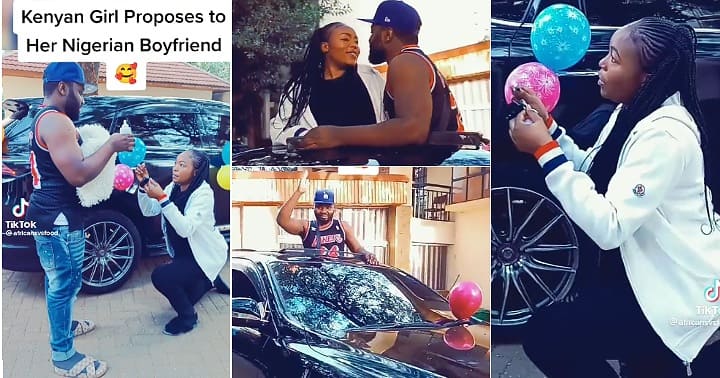 Nigerian man gets proposed to with a car