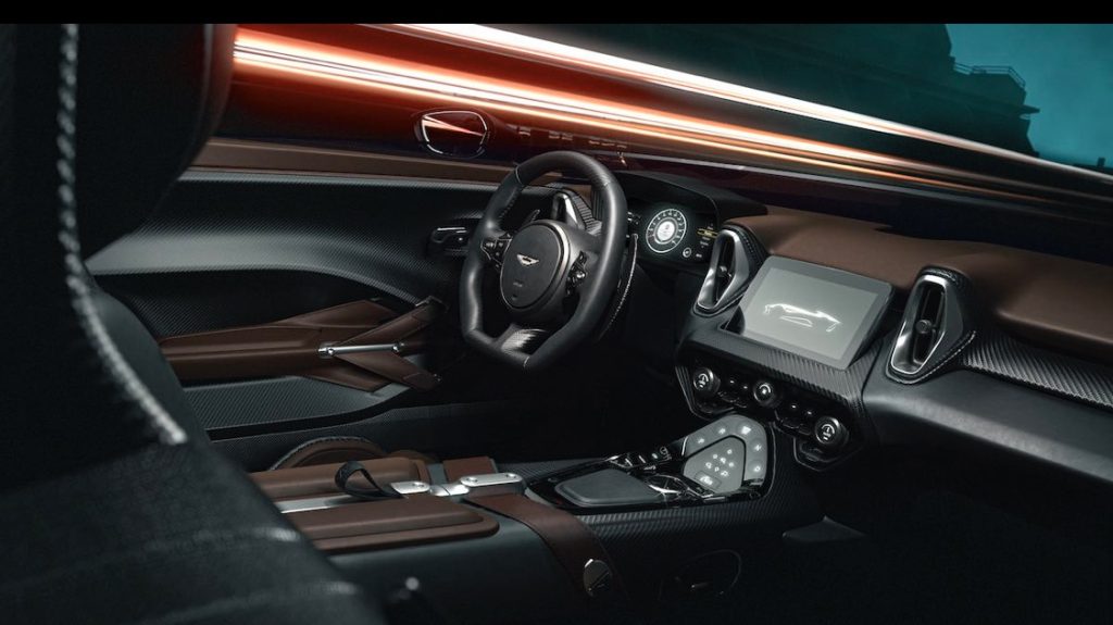 Interior of the new Aston Martin DBR22