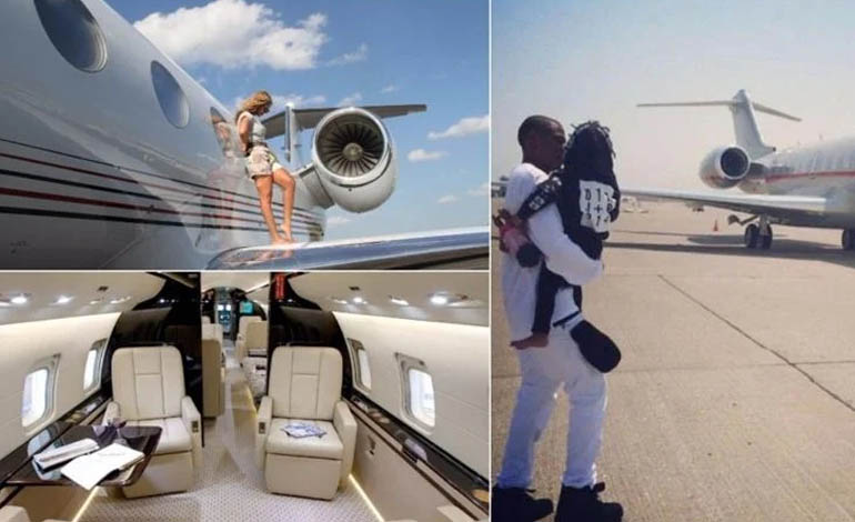 Jay-Z & Beyonce - Bombardier Challenger 850