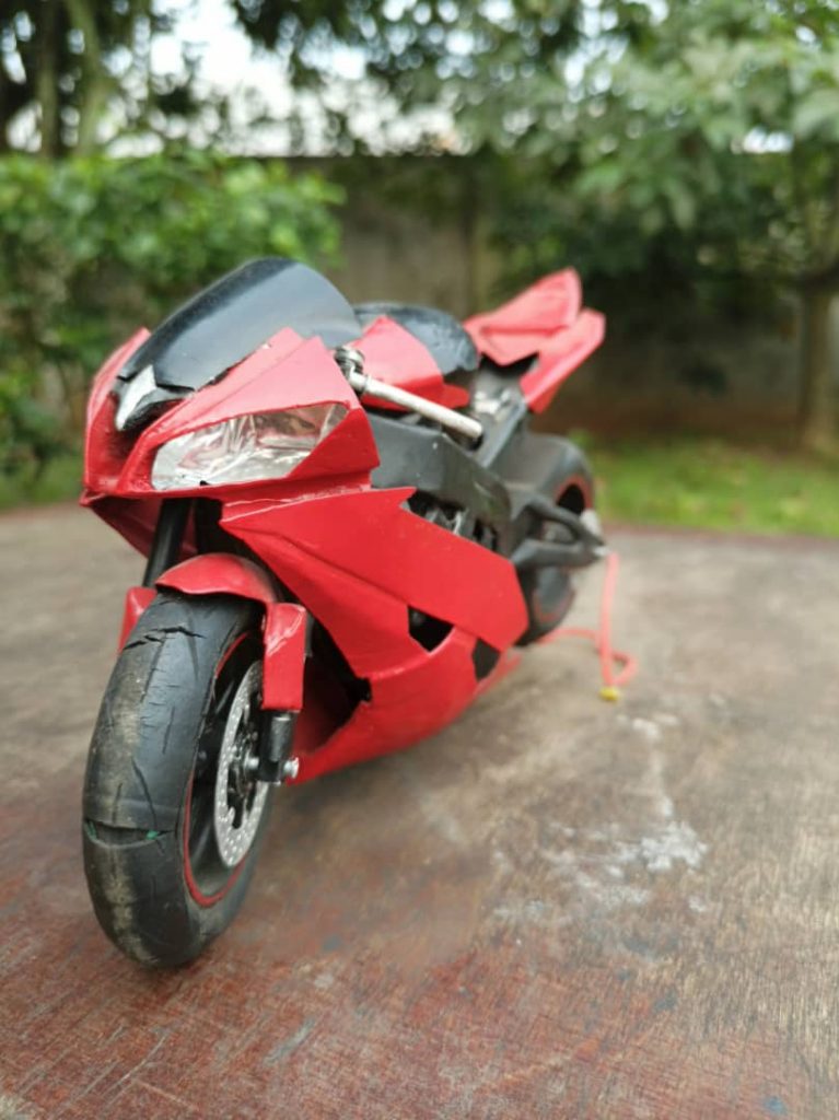 Nigerian built Power bike with aluminium