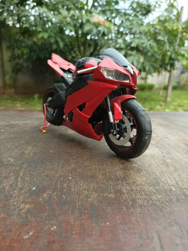 Nigerian built Power bike with aluminium