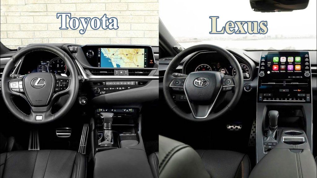 Toyota vs Lexus Interior