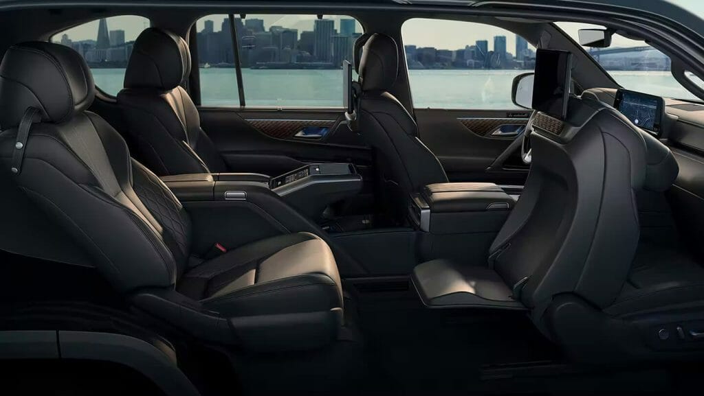2023 Lexus LX Interior capacity