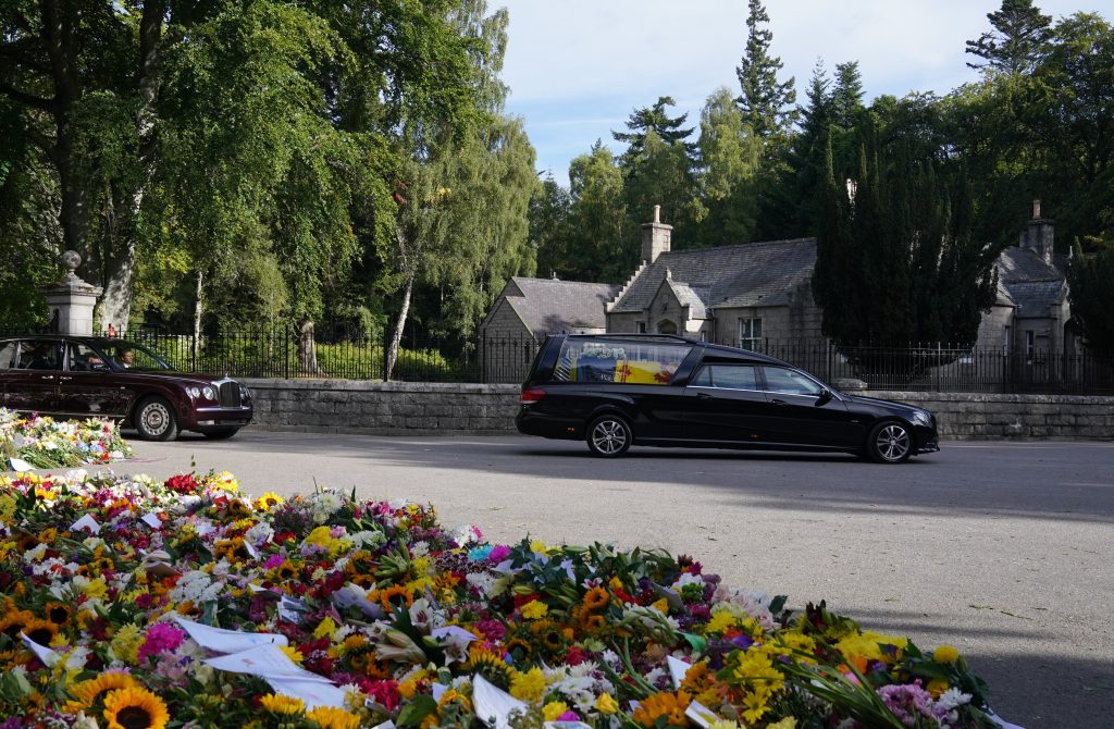 Her Majesty The Queen’s coffin has left Balmoral in a Mercedes-Benz hearse