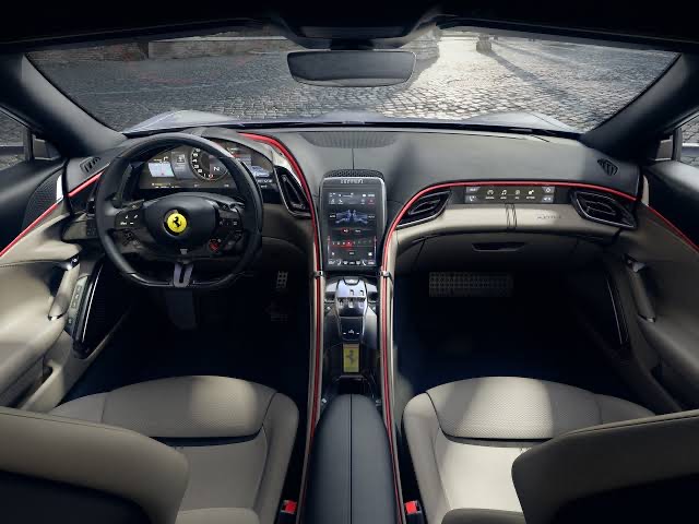 Interior of the Ferrari SUV