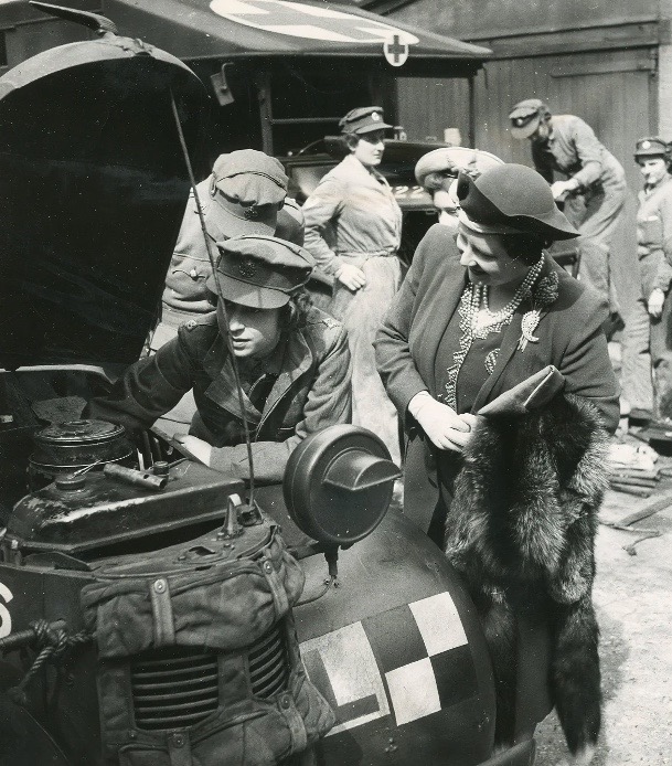 Young Queen Elizabeth as Princess Auto Mechanic During WWII