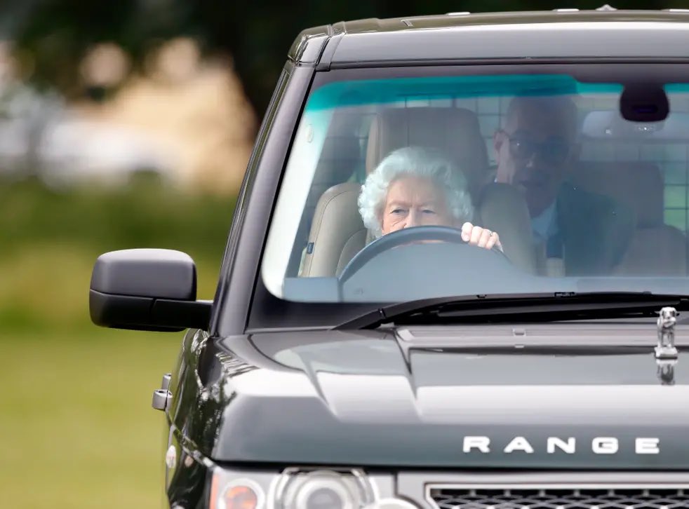 Queen Elizabeth II While Driving