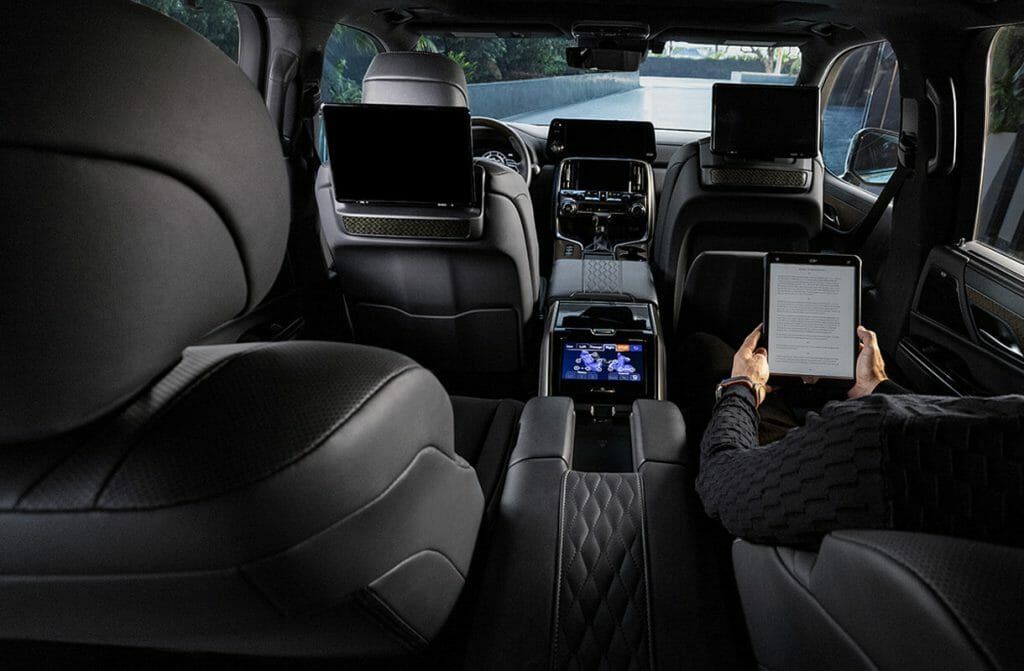 Seating of the 2023 Lexus LX