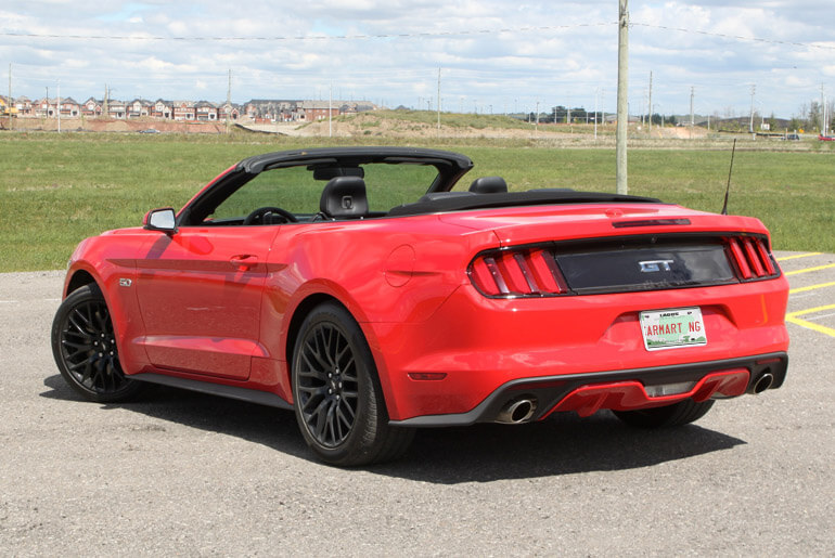 2017 Ford Mustang convertible back view