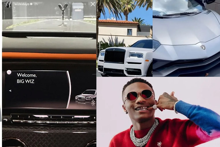 Check out Wizkid's ₦611m Aventador, ₦438 Rolls-Royce, ₦101m Urus, ₦78m Mercedes Benz V Class 2019 About to top Davido with the most expensive cars