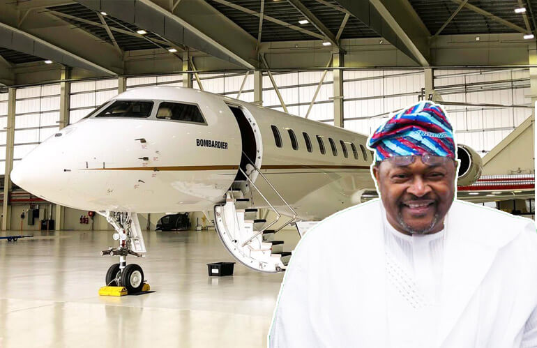 Inside the Luxury Private Jet of Billionaire Dr Mike Adenuga, Worth ₦54 billion