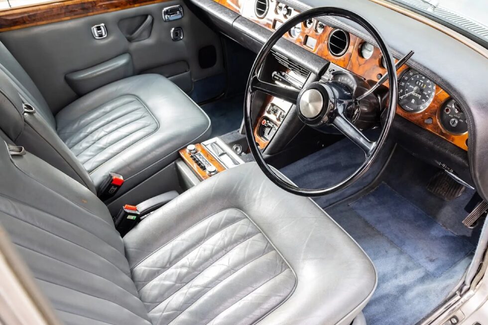 Interior of the 1974 Rolls Royce