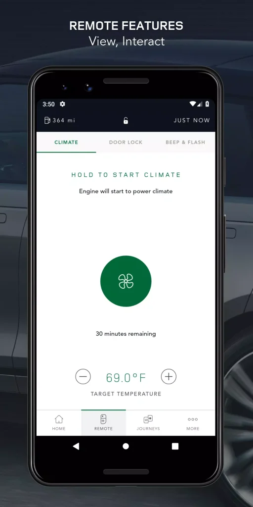 The Land Rover Remote App