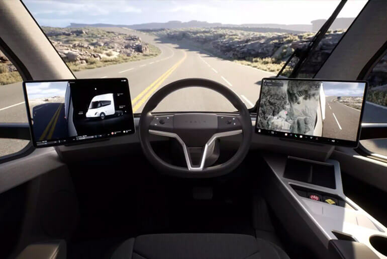 Tesla Semi Truck interior