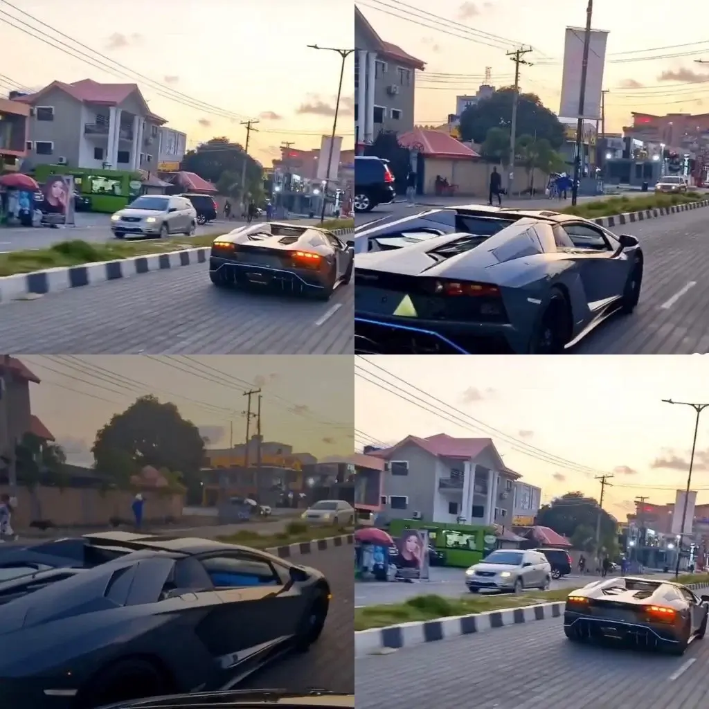 Wizkid's Lamborghini  and Rolls Royce Cullinan Spotted In Lagos