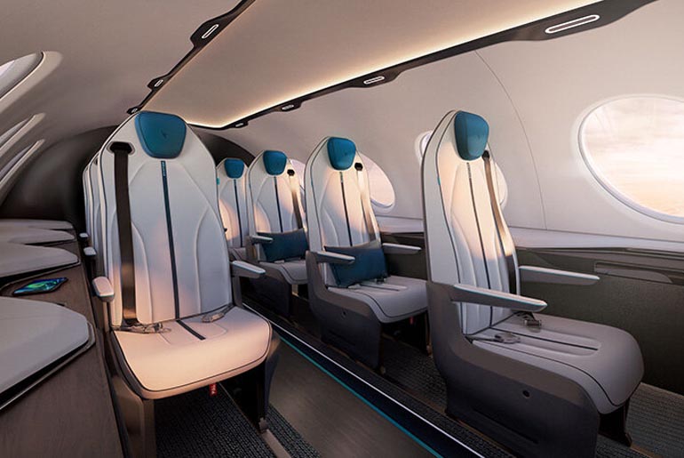 inside Alice all-electric passenger airplane