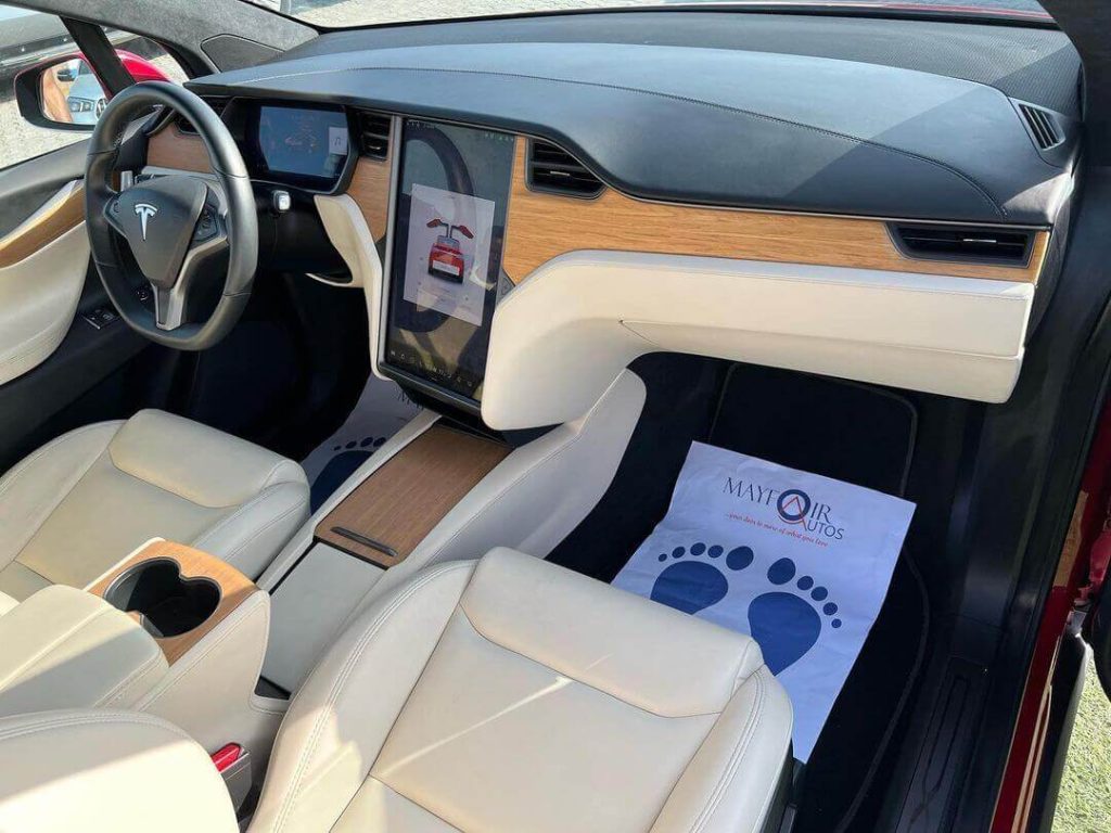 inside view of 2020 Tesla Model X in Nigeria 