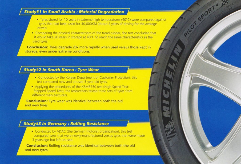 Back in 2017, Michelin Malaysia published a report on using aged tyres.