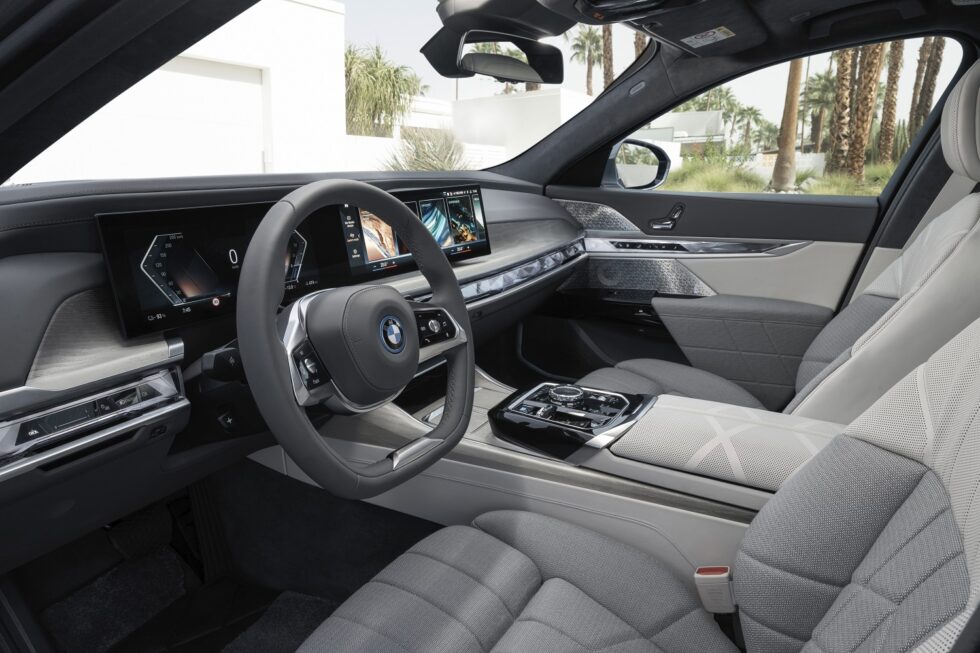 Interior & Infotainment Display Of The 2023 BMW i7 xDrive60