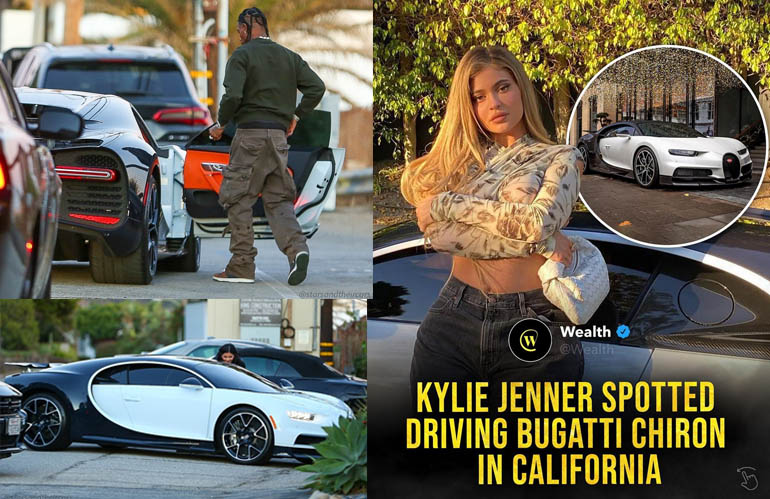 Kylie Jenner and Travis Scott were spotted driving in Bugatti Chiron as they went out on a date