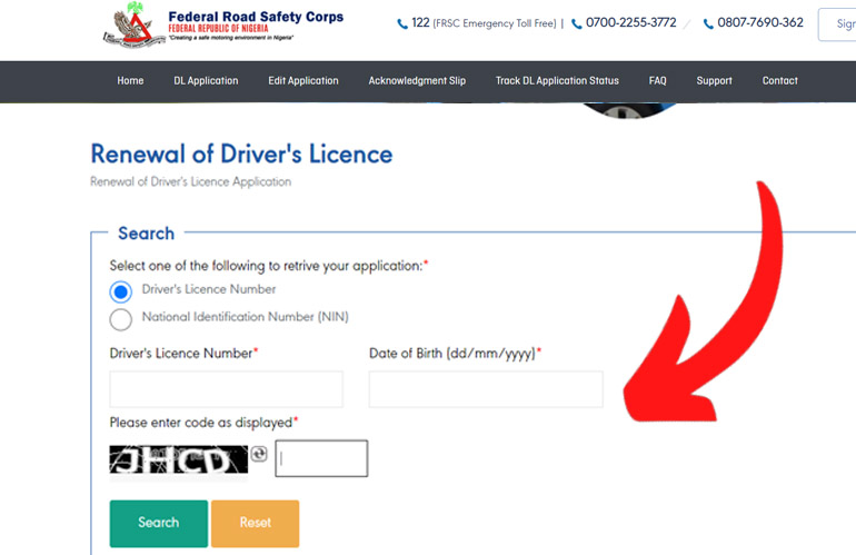 Online Driver's License Renew