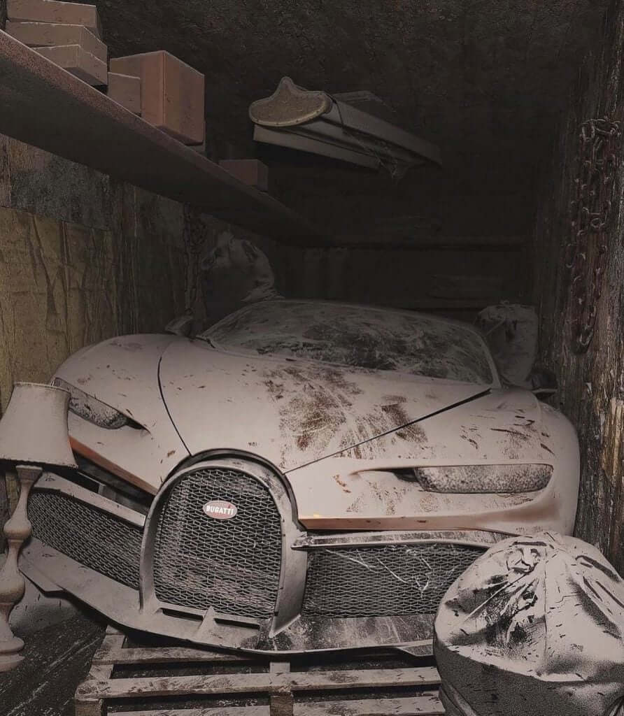 abandoned bugatti Cars