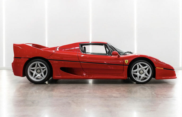 1995 Ferrari F50 side view