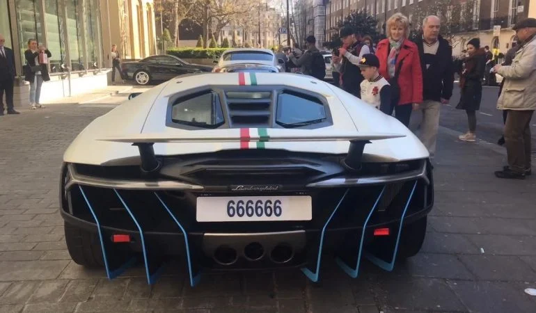Sheikh's $1.9 Million Lamborghini Centenario While In London